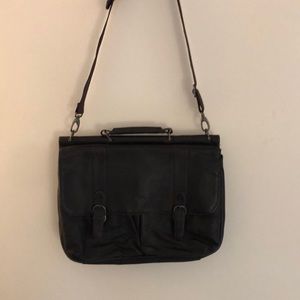 Leather style computer bag